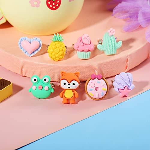 PinkSheep Little Girl Jewel Rings in Heart Box, Adjustable, Girl Gift Pretend Play and Dress Up Rings (Mat) - Image 5