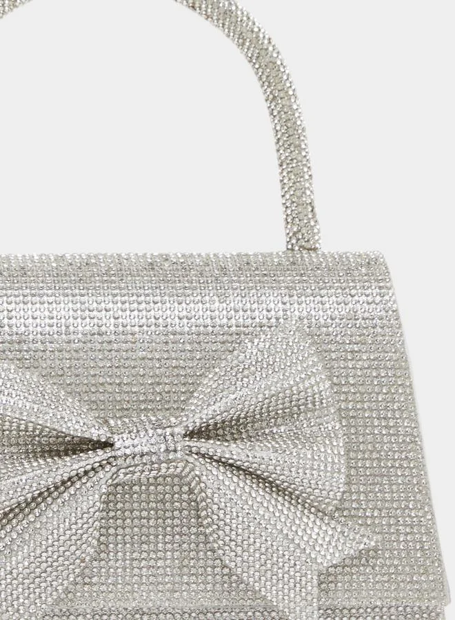 Styli Embellished Bow Detail Handbag