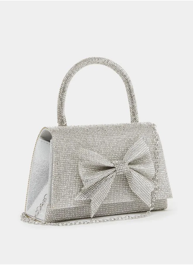 Styli Embellished Bow Detail Handbag