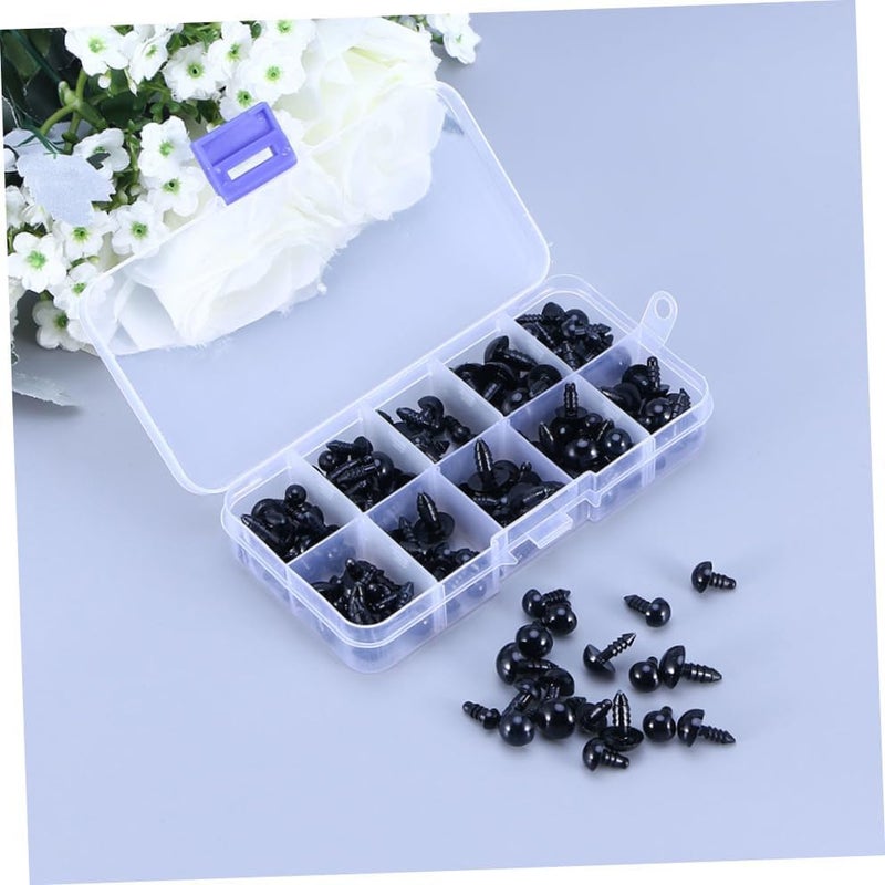 FONDOTIN 284Pcs Plastic Doll Eyes Safe DIY Eyes for Puppet Crafts Quality Plastic with Effect for Making Craft Projects Includes Storage Box - Image 4
