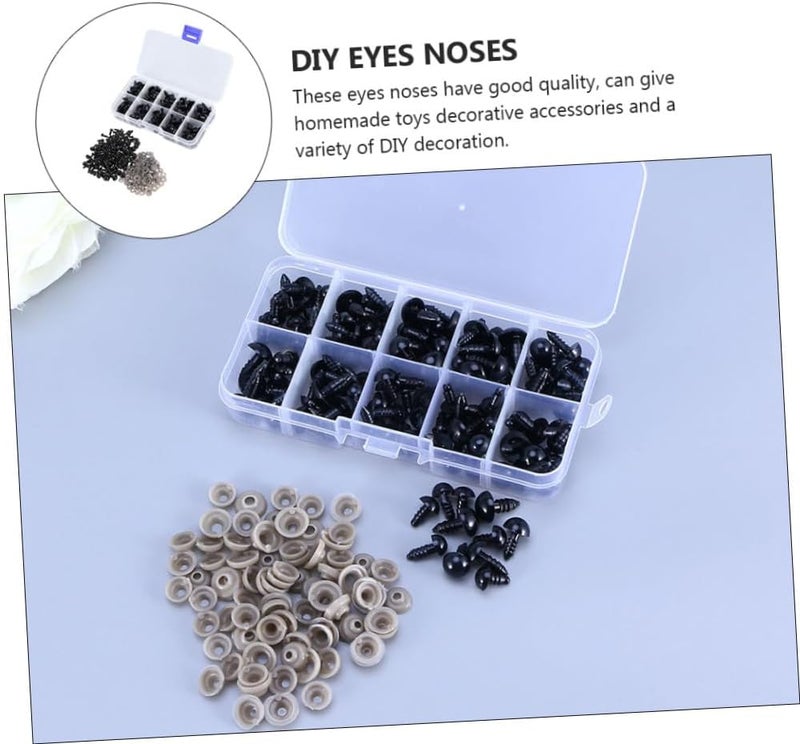 FONDOTIN 284Pcs Plastic Doll Eyes Safe DIY Eyes for Puppet Crafts Quality Plastic with Effect for Making Craft Projects Includes Storage Box - Image 3
