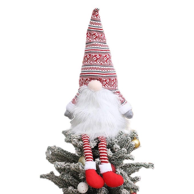 Gnome Christmas Tree TopperGnome Christmas Ornaments Santa Gnomes Plush Party Decoration Ornament Supplies