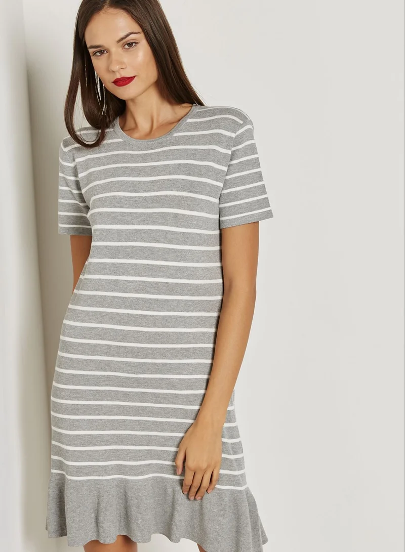 LUMIERE Stripe Shift Dress
