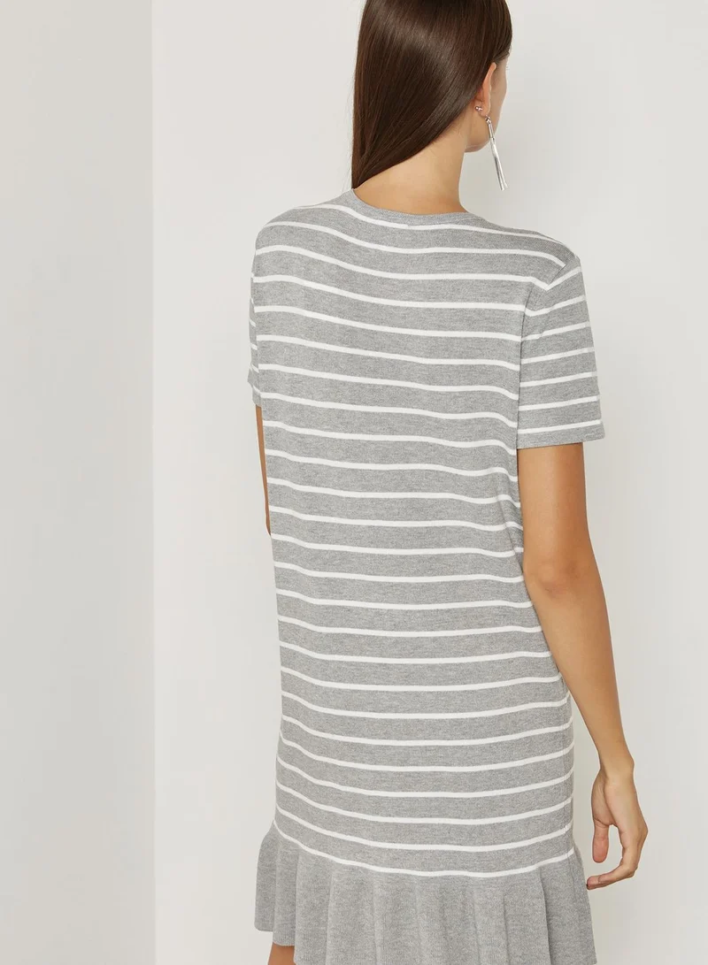 LUMIERE Stripe Shift Dress