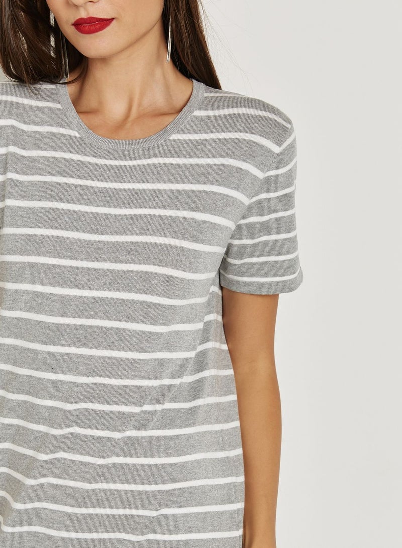 LUMIERE Stripe Shift Dress - Image 3