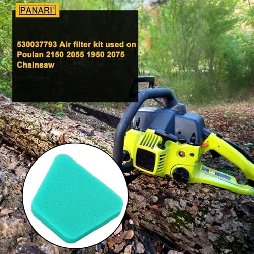 Panari 530037793 Air Filter for Poulan Wild Thing 220 260 1950 2050 2055 2075 2150 2375 2450 2550 Craftsman Chainsaw Parts with Primer Bulb Spark Plug Fuel Line Kit - Image 2