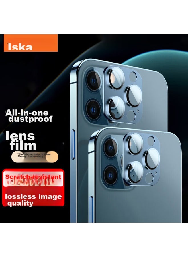 ISKA Yisika Lens Protector For Apple Iphone 12 Pro Max, Full Coverage Anti-scratch Anti-dust Hd Tempered Glass Film Jm778 - Image 1