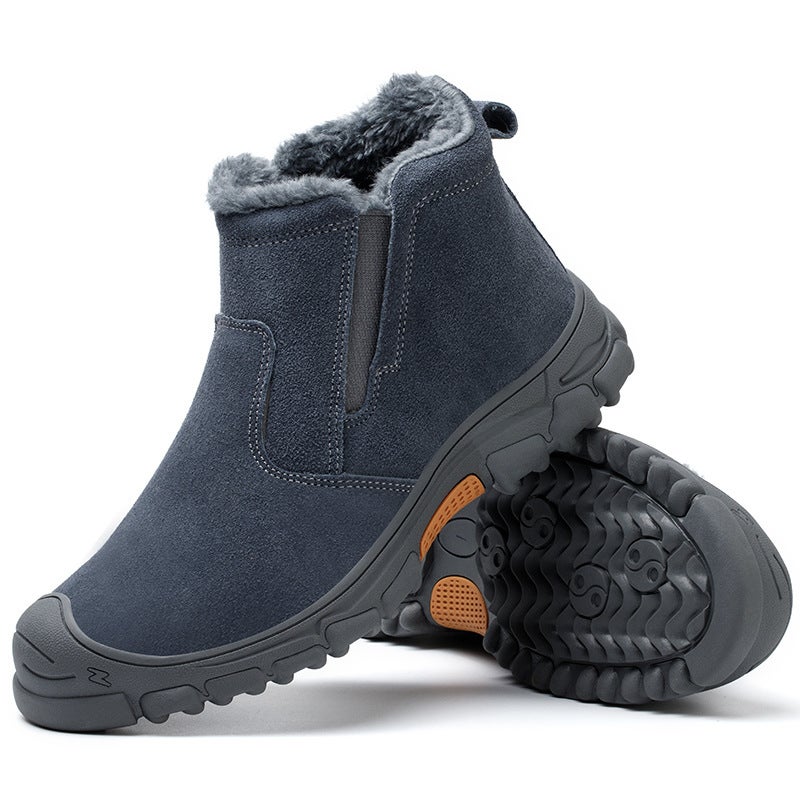 Custom Winter Cowhide Safety Shoes for Welding, High-Top Anti-Smash Anti-Puncture - Image 5