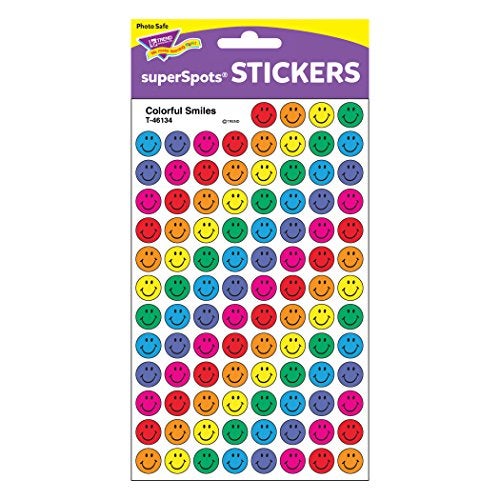 Trend Enterprises Trend Colorful Smiles superSpots Stickers, Classroom Incentives, 800 Count - Image 3