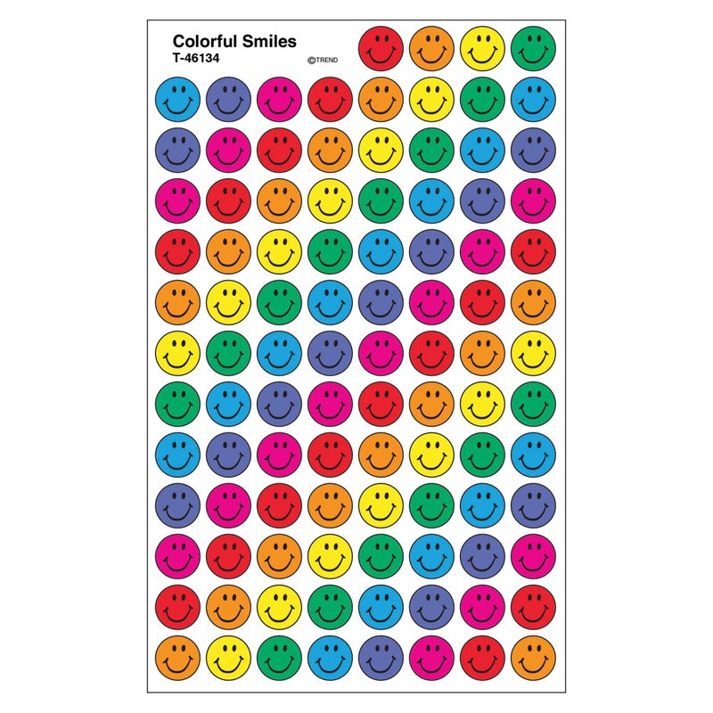 Trend Enterprises Trend Colorful Smiles superSpots Stickers, Classroom Incentives, 800 Count - Image 4