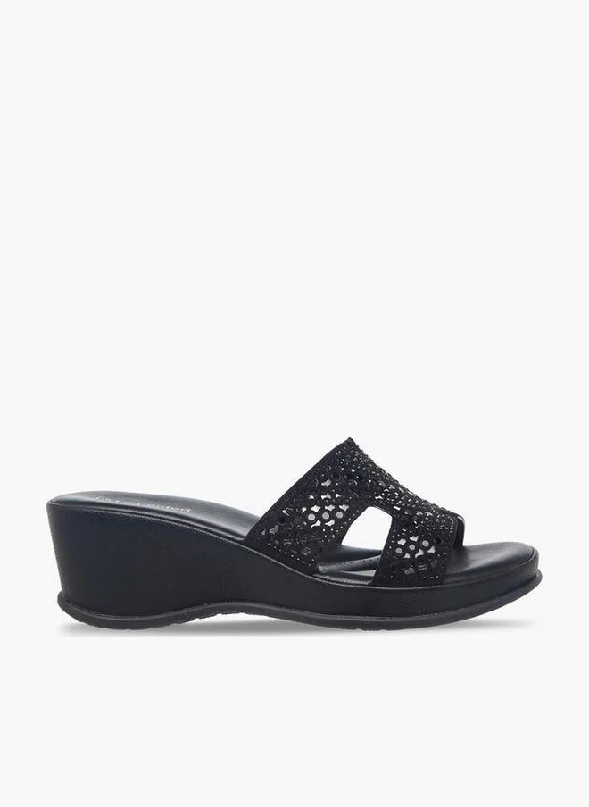 لو كونفورت Women Embellished Wedge Heel Sandals