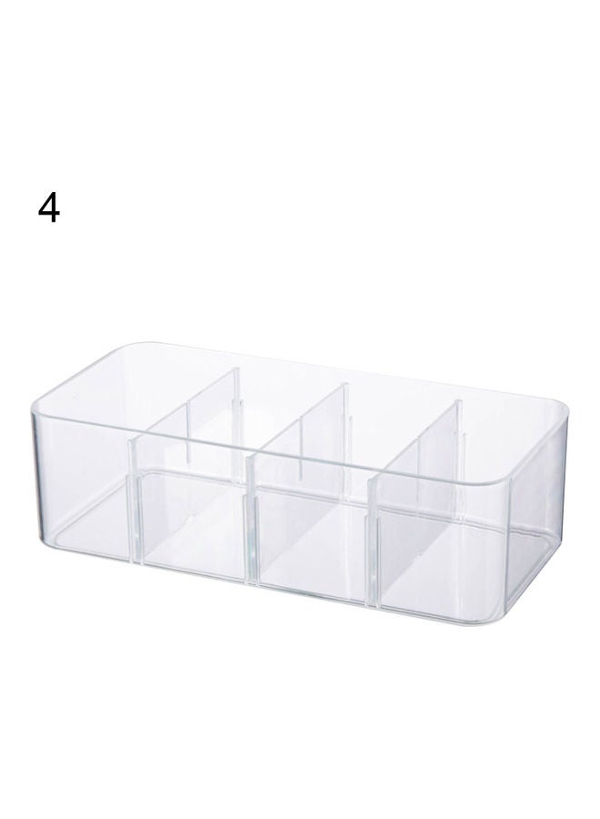 NIBEMINENT Compartments Socks Underwear Household Stackable Storage Box Clear - Image 1