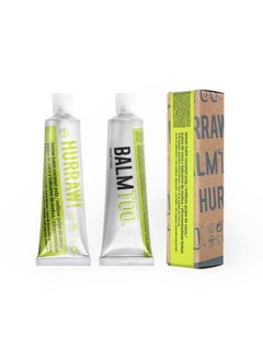 Hurraw! Balmtoo Squeezable Balm Lemon Balm Coconut Pulp: Thick rich and ultramoisturizing for anywhere application Body face lips neck fingers toes 1 tube = 7 sticks of lip balm Natural Organic Made in USA  - Image 5