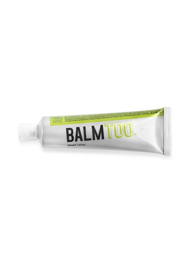 Hurraw! Balmtoo Squeezable Balm Lemon Balm Coconut Pulp: Thick rich and ultramoisturizing for anywhere application Body face lips neck fingers toes 1 tube = 7 sticks of lip balm Natural Organic Made in USA  - Image 4