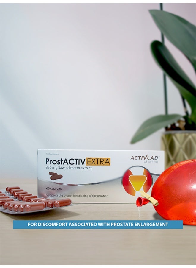 Activlab Pharma ProstActiv Extra, 320mg Saw palmetto extract, 60 capsules - Image 2