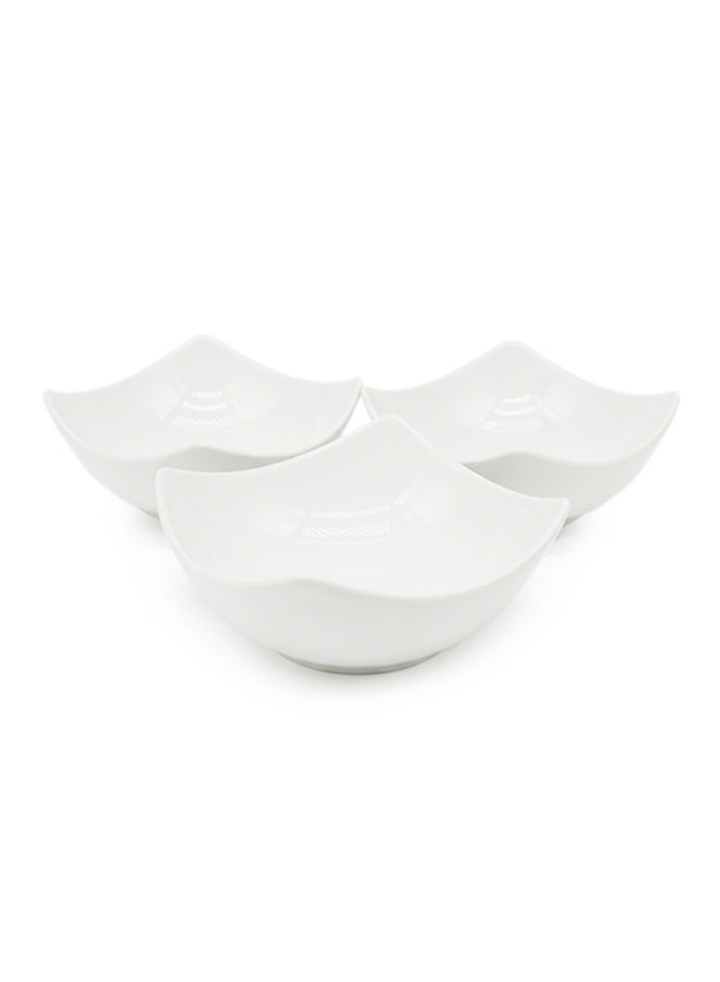 Shallow Bone China & Porcelain 2-Tier Oval Serving Set with Gold Stand Rack - 3x 10cm and 1x 24cm - Image 1