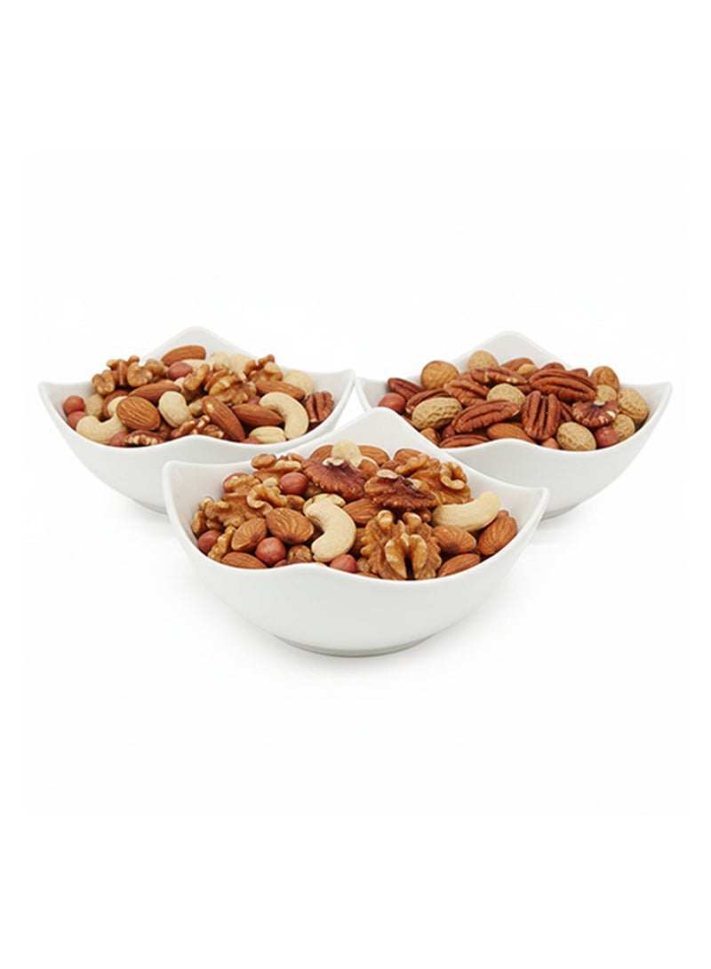 Shallow ISA 3PCS Porcelain Bowl Set – 12cm White Snack & Serving Bowls for Daily Use, Elegant, Ramadan, Eid, Diwali & Festive Hosting - Image 3