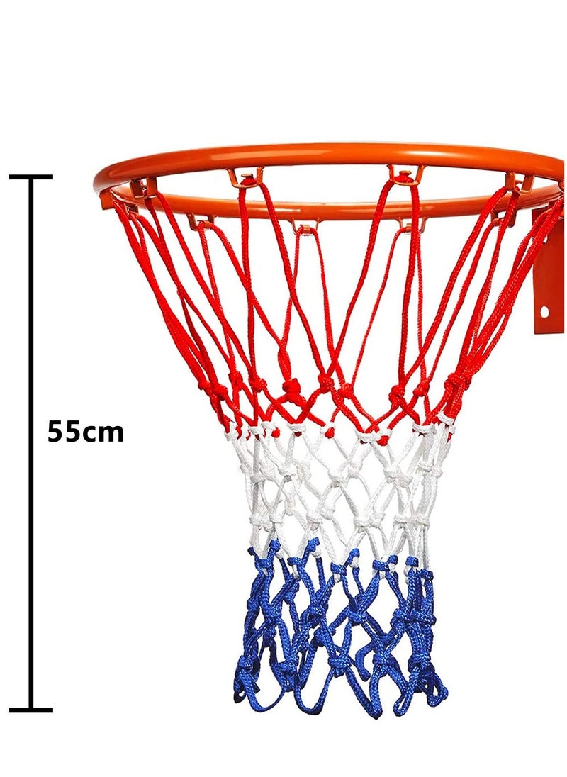 Cuken 2-Piece Basketball Net 300g, 55cm length, 5mm Wire diameter, Wire diameter All Weather Anti Whip 12 Loops for Indoor Outdoor Professional Competitions  - Image 2