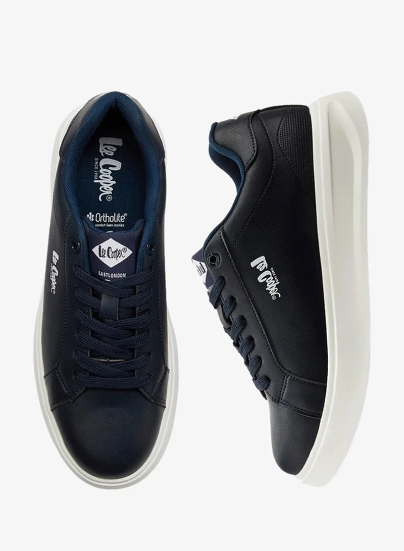 Lee Cooper Men's Solid Lace-Up Sneakers