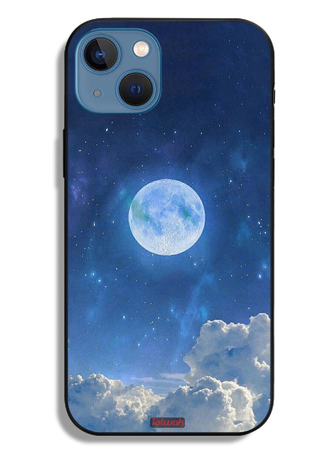 Tolwak Apple iPhone 13 Protective Case Moon Clouds - Image 2