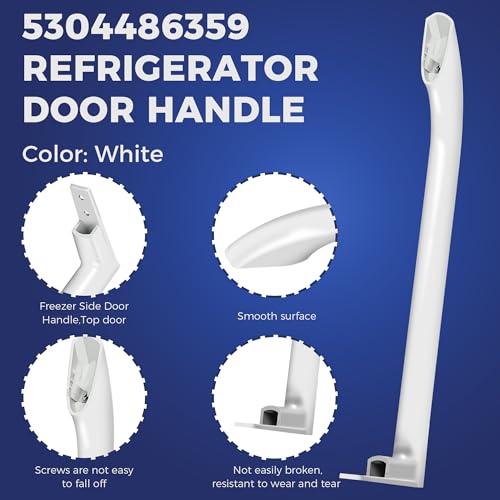 Romalon 5304486359 Refrigerator Door Handle 16 3/4" Replace 5304506469 5304504507 5304497105 AP6036330 242059504 Freezer Side FFTR1814QW4A FFTR1821QW0 FFTR1821QW1 FFTR1814QW3 LFTR1814LWK by Romalon - Image 3