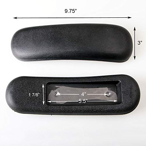 MingYi.office Staples Chair Arm Parts Replacement Armrest Pads 2pcs Universal 4" Mounting Hole, MingYi.Office - Image 2