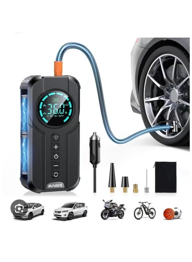 Denx Dinex DX414 portable car starter battery, 6000 mAh, with built-in air blower - Image 2