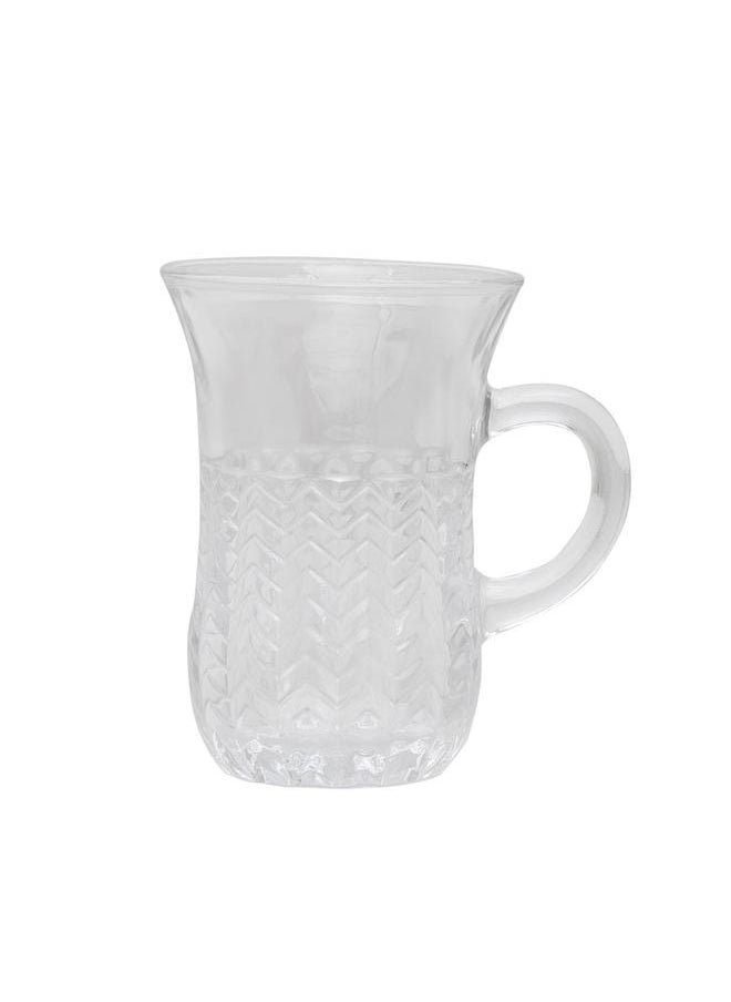 Alsaif Glass Tea Bialat Serving Set 6 Pieces Clear  - Image 3