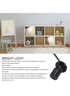 Zerodis Zerodis 5V Mini Spot Lights Bright USB Dimmable LED Spotlight Spot Lights Indoor Accent Lighting with 6.6ft Cable Modern Spotlight for Showcase Jewelry Cabinet Porch (Light 4000K)  - Image 3