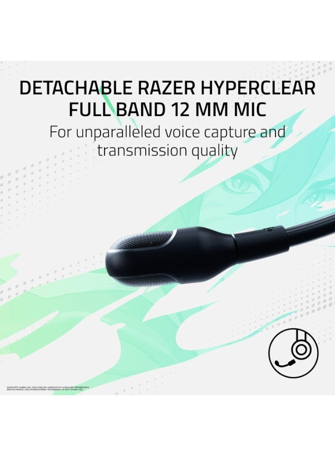 Razer BlackShark V3 Pro Wireless ANC Esports Headset for Xbox: Full Band Mic, 50mm Driver, 2.4 GHz, Bluetooth, USB, 3.5mm, Works with PC, Mac, PS5, Nintendo Switch, Long Battery Life - 2XKO Edition - Image 4