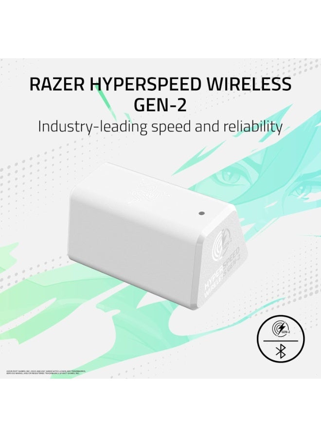 Razer BlackShark V3 Pro Wireless ANC Esports Headset for Xbox: Full Band Mic, 50mm Driver, 2.4 GHz, Bluetooth, USB, 3.5mm, Works with PC, Mac, PS5, Nintendo Switch, Long Battery Life - 2XKO Edition - Image 3