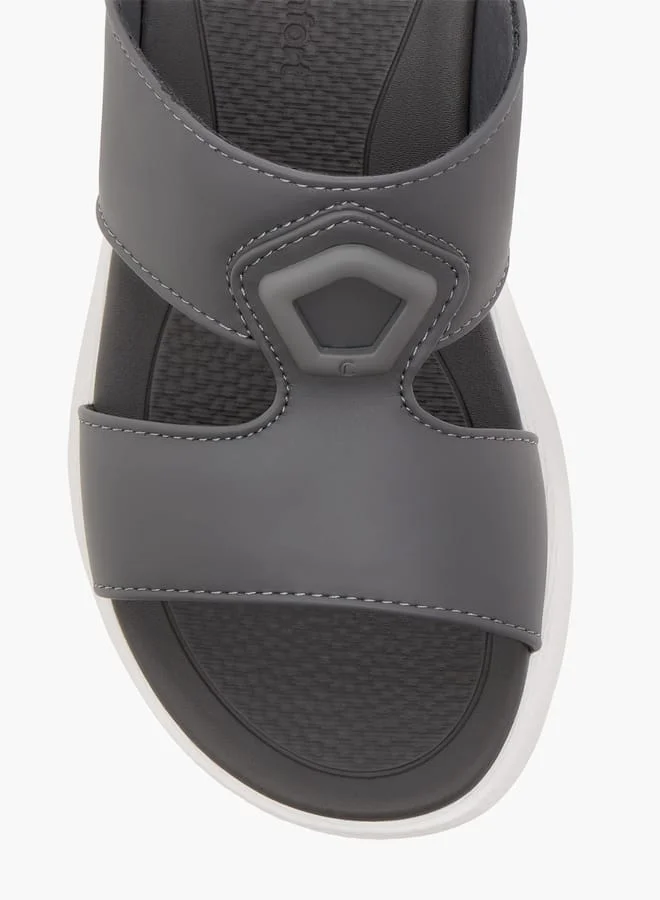 Le Confort Boys Solid Arabic Sandals with Accent Detail