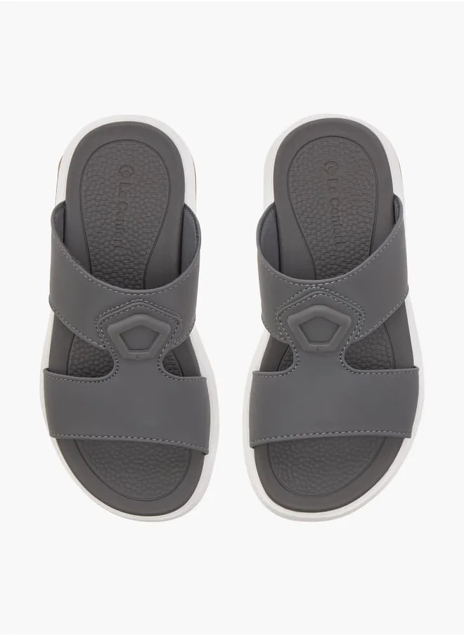 لو كونفورت Boys Solid Arabic Sandals with Accent Detail