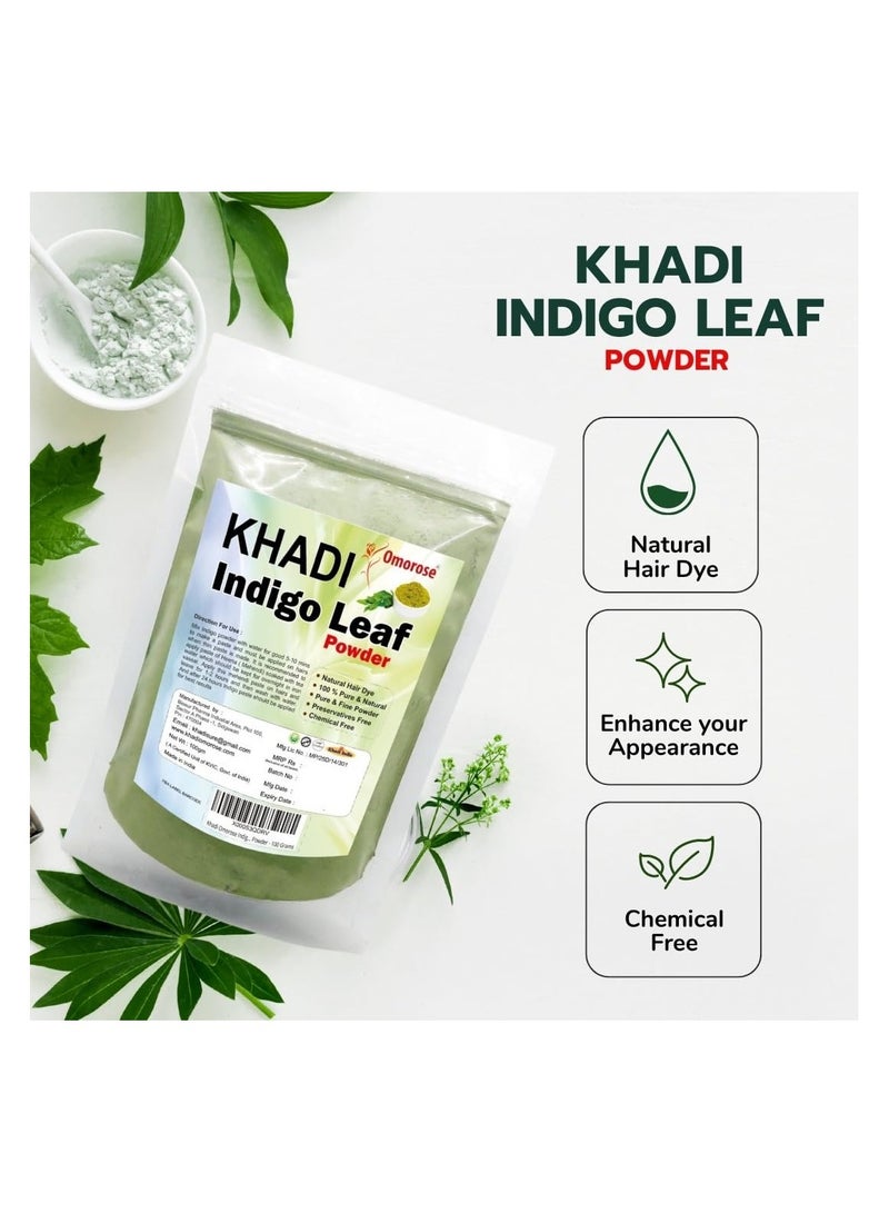 كادي أوموروس مسحوق أوراق النيلي للشعر من خادي أوموروز (100 جرام) (عبوة من قطعة واحدة) - Image 2