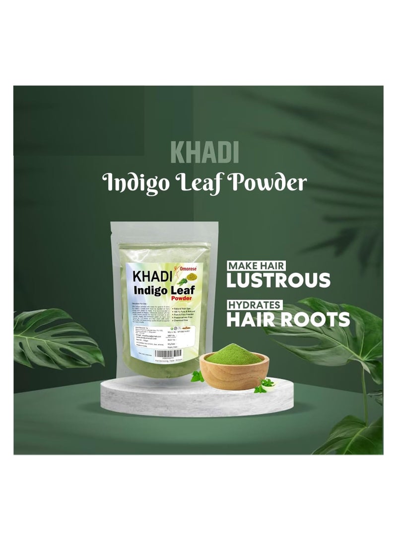 كادي أوموروس مسحوق أوراق النيلي للشعر من خادي أوموروز (100 جرام) (عبوة من قطعة واحدة) - Image 1