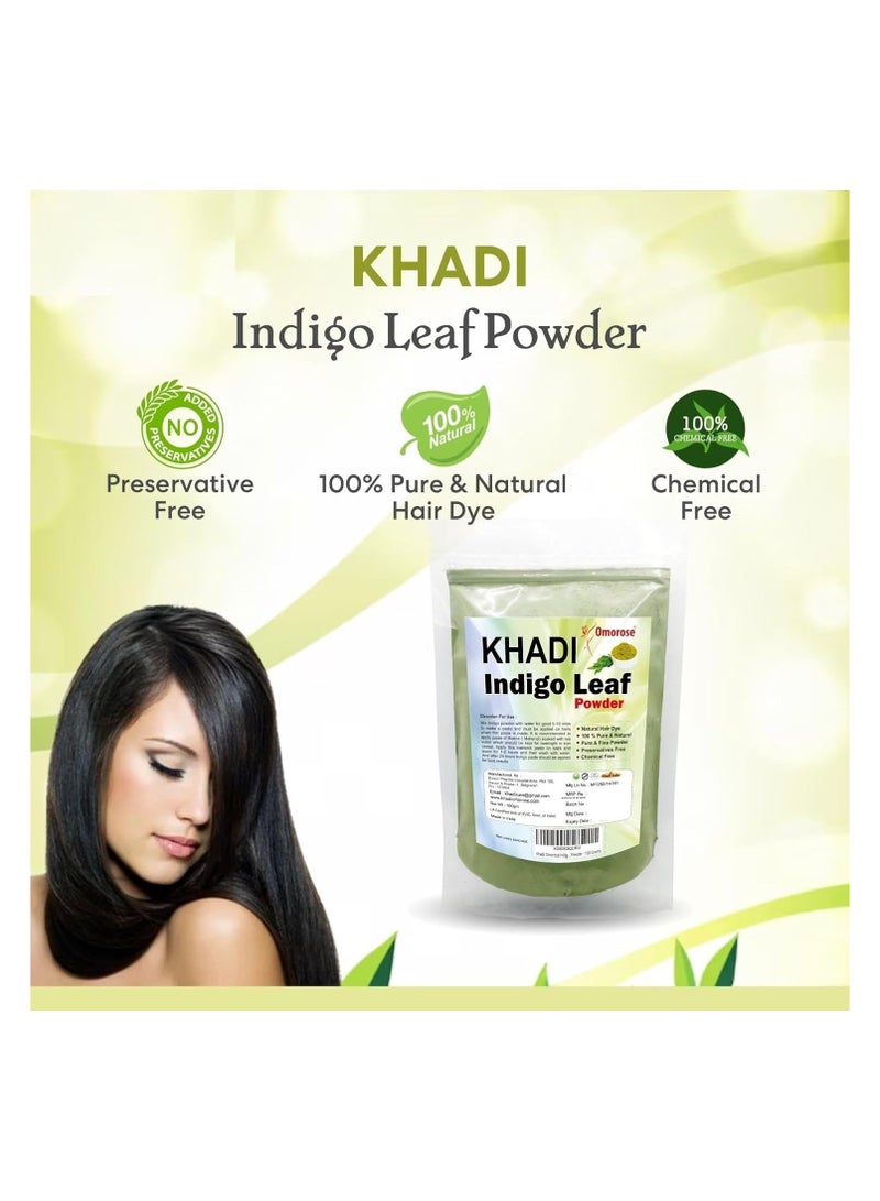 كادي أوموروس مسحوق أوراق النيلي للشعر من خادي أوموروز (100 جرام) (عبوة من قطعة واحدة) - Image 3