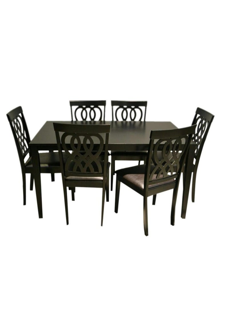 R2R FURNITURE Weespa 6 Seater Dining Table Set 
