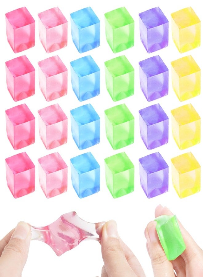 TSFGDYL 24 Pcs Ice Fidget Stress Balls, Squeeze Sensory Toys, Mini Squishy Fidget Toys for Kids & Adults Ages 3+, Anxiety & Stress Relief, Perfect for Party Favors, Birthdays, Classroom Prize Box Toys - Image 1