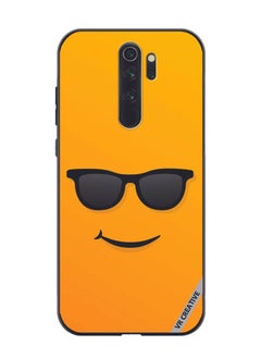 Protective Case Cover For Xiaomi Redmi Note 8 Pro Sunglass Emoji Design Multicolour