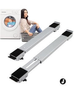 "Furniture Appliance Rollers with 24 Rollers & Brake – Heavy Duty Mover Tool for Washing Machines, Dryers, Refrigerators – Supports Up to 660 lbs, Gray"