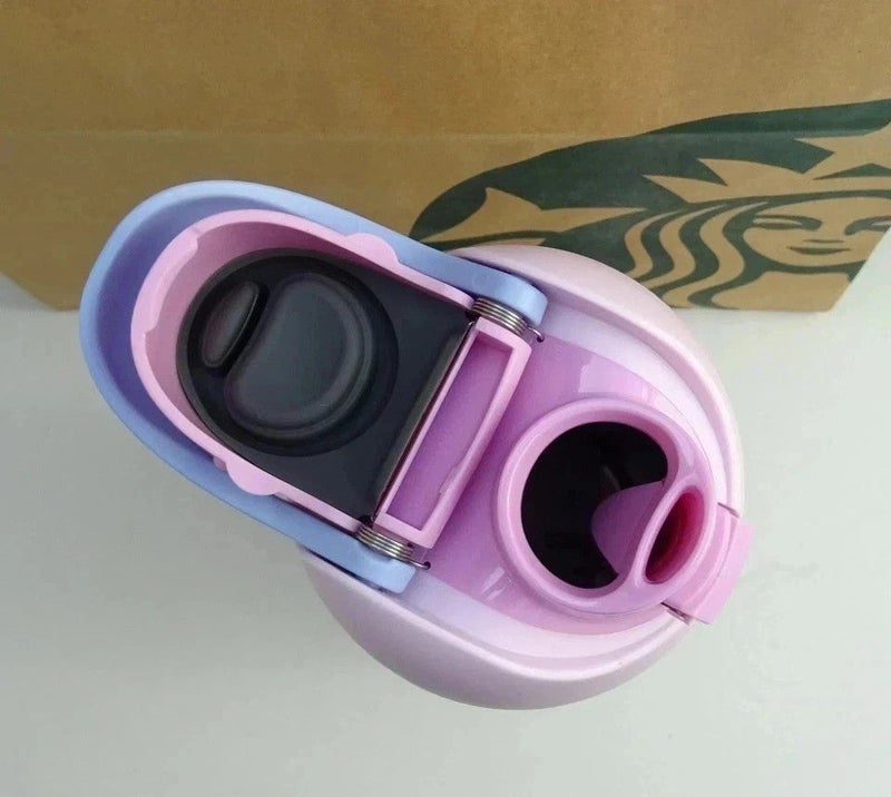 ستاربكس Starbucks X Owala 2026 Sakura Limited Insulated Water Bottle 24oz Straw Cup - Image 2