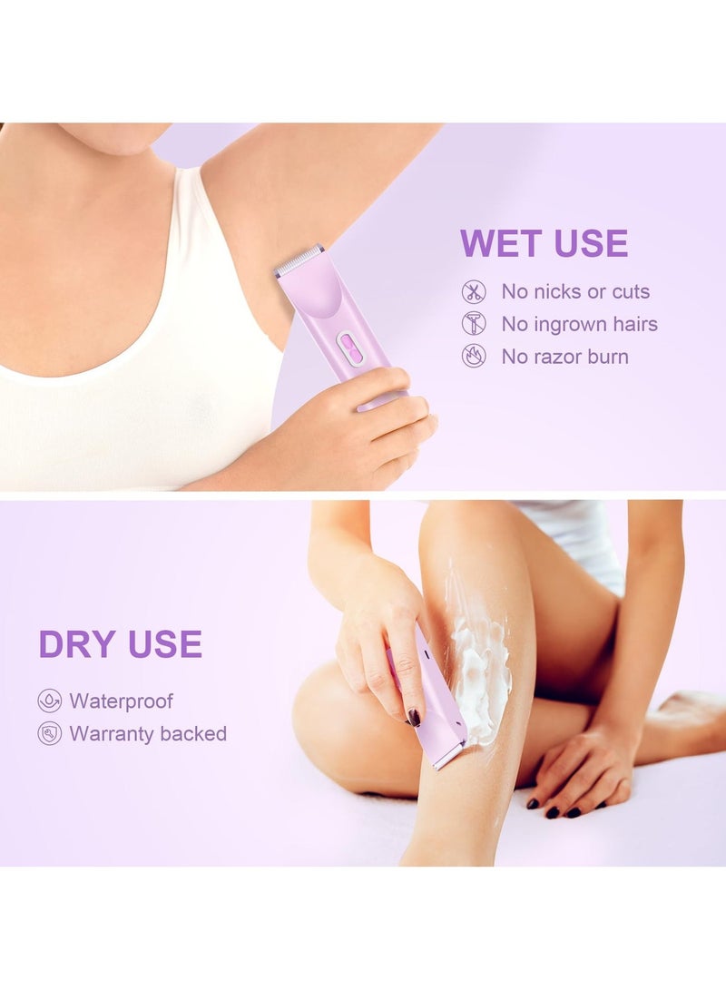 2025 New Bikini Shaver, Glow shave 2-in-1 Women's Body Shaver(Purple) - Image 4