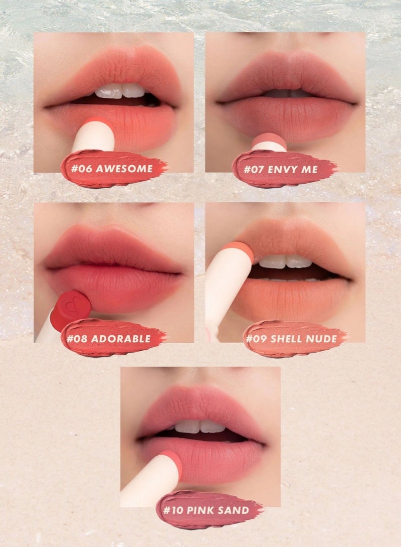 rom&nd Zero Matte Lipstick 09 SHELL NUDE - Image 3