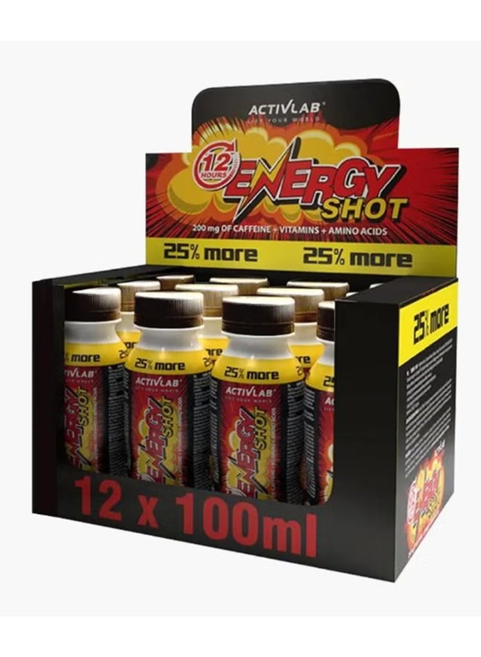 أكتيف لاب اكتيف لاب انرجي شوت زجاجات 100 مل 12 قطعة - Image 2