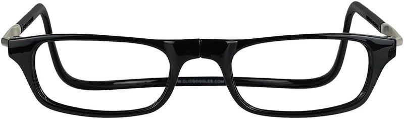 Clic Magnetic Reading Glasses with Adjustable Temples and Replaceable Lenses - Black, 2.50 Magnification - Image 2