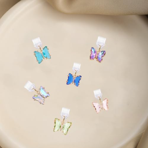 spansee Butterfly Dust Plug Charm Compatible with Kindle Paperwhite 2021 Released,Type C/USB C Dust Plug,Set of 6 - Image 5