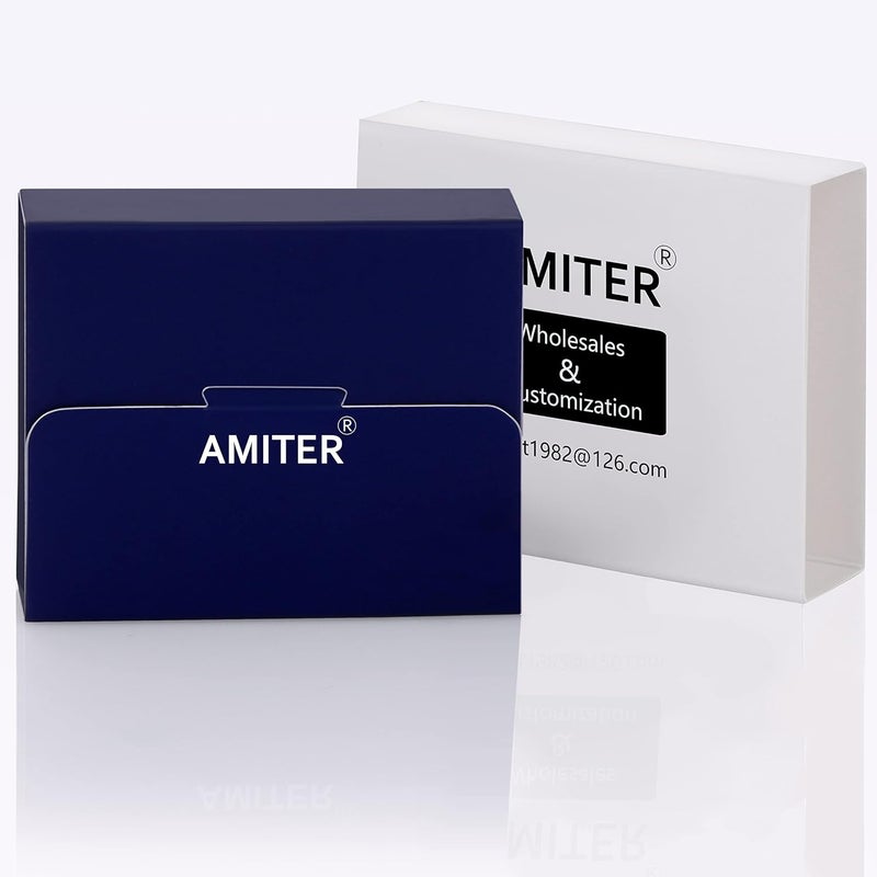 AMITER 26 Letters Tie Clip and Cufflinks for Men, Initial Tie Bar & Cuff Links Set Necktie Clip for Business, Wedding, Anniversary - Image 4