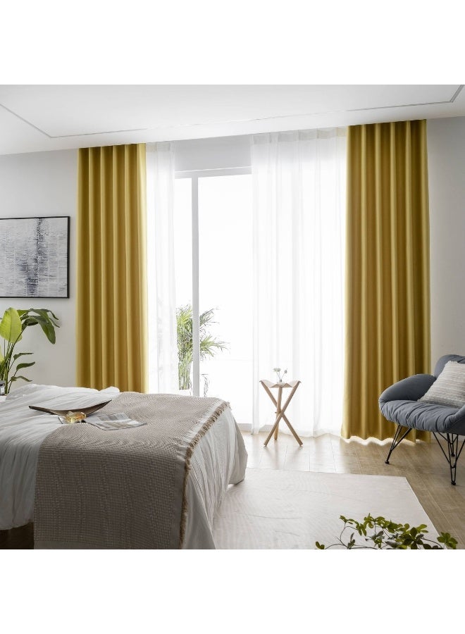 QBAID Curtains Blackout 2 panels for Bedroom - Image 2