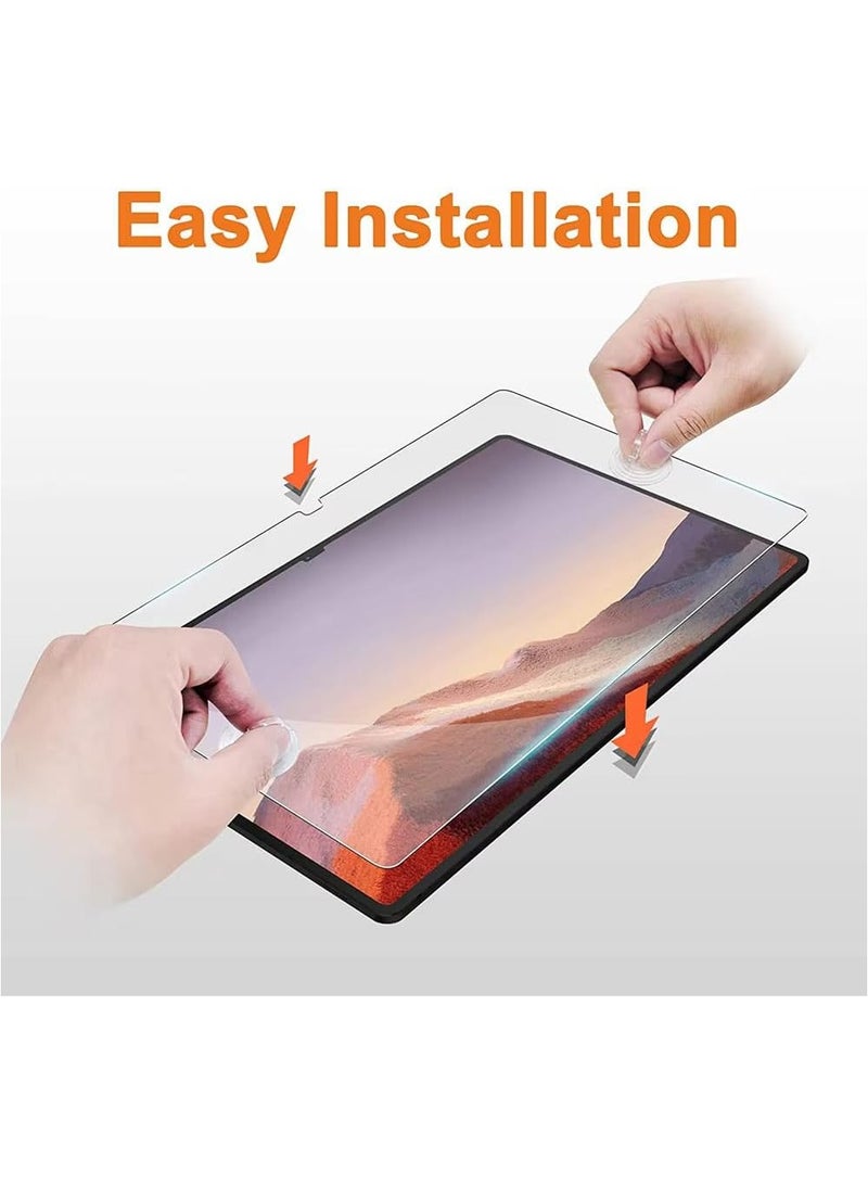 Muzz حماية شاشة زجاجية مقسّاة لجهاز سامسونج جالاكسي تاب S10 بلس تاب S9 FE بلس S9 بلس 12.4 بوصة حماية شاشة لجهاز جالاكسي تاب S10+/S9+/S8+/S7 FE عبوة من 2 - Image 3