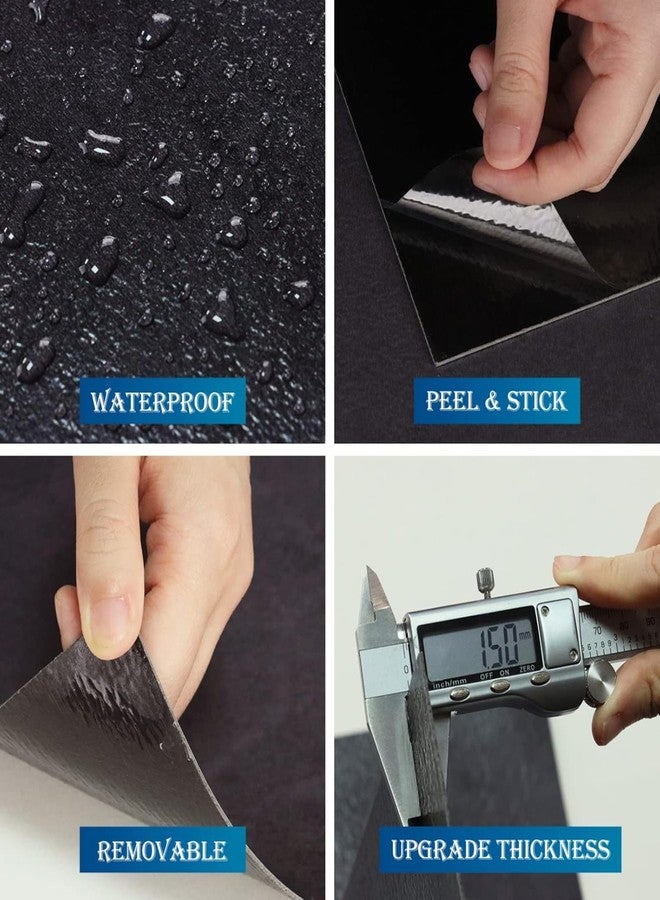 FunStick Peel and Stick Floor Tile Slate Grey Vinyl Flooring for Bathroom Floor Tiles Peel and Stick Waterproof Stick on Floor Tiles Sticky Laminate Flooring Sheets for Kitchen Bedroom 12x12In 5 Pcs - Image 4